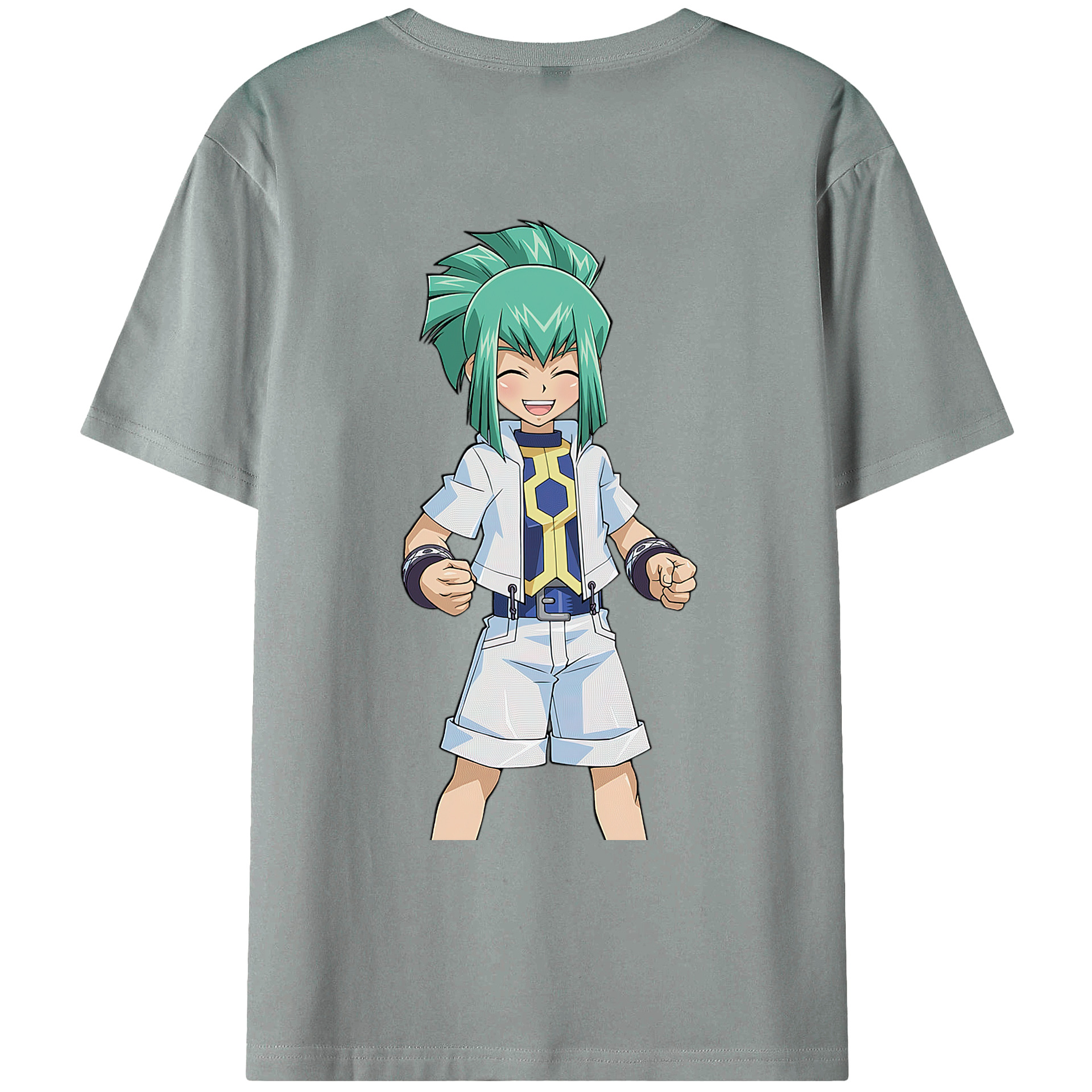 （画像用） 遊☆戯☆王 Yu-Gi-Oh! 綿100％ メンズ半袖Tシャツ（バックプリント） 通気性